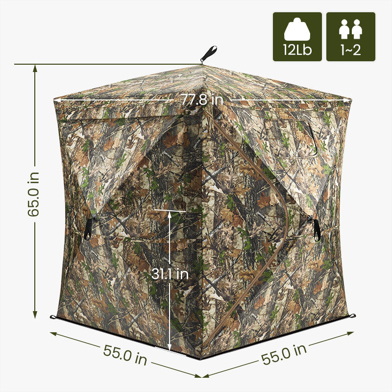 Vis Series See-Through Pop-Up Ground Blind