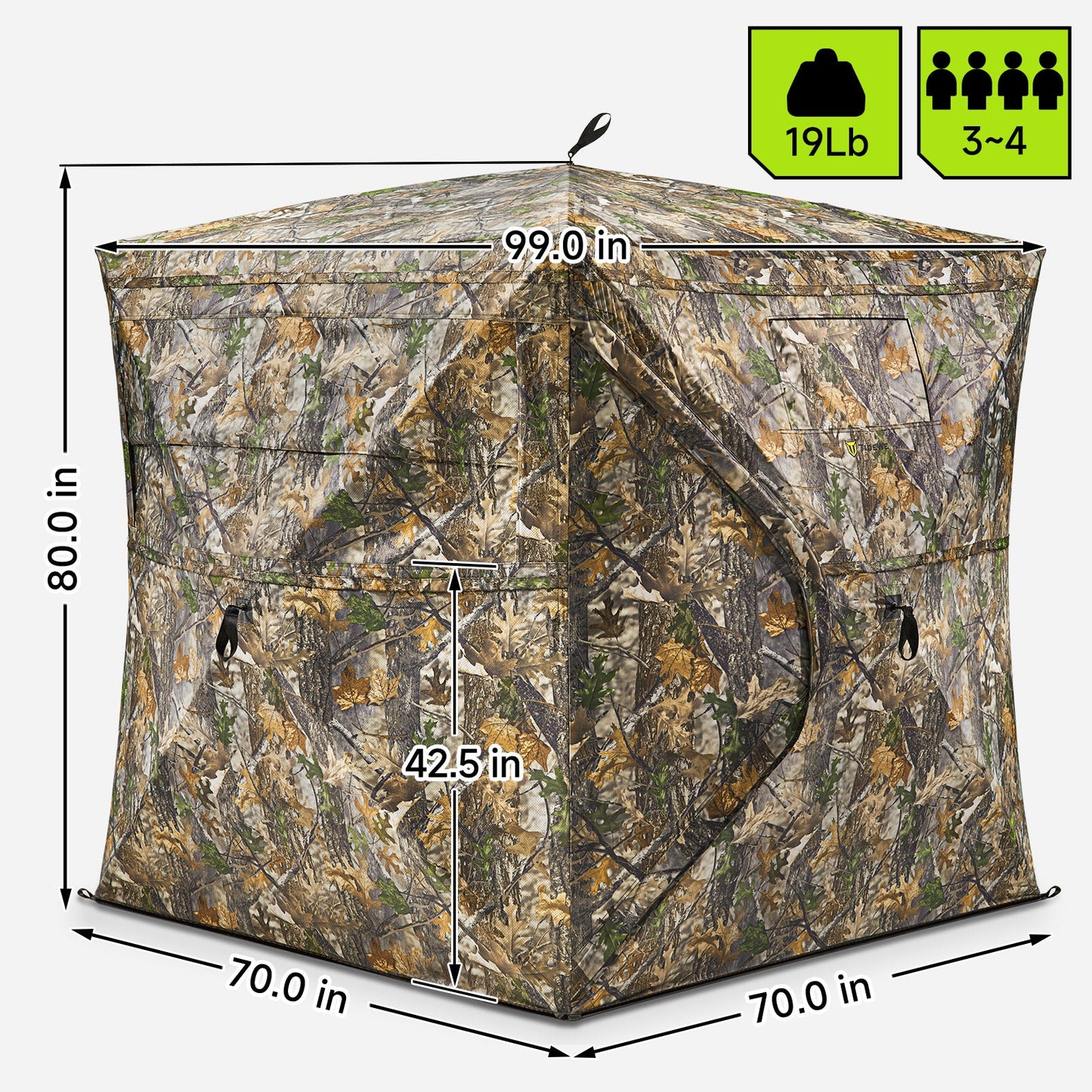 Vis Series See Through Hunting Blind, Pop Up Ground Deer Blind
