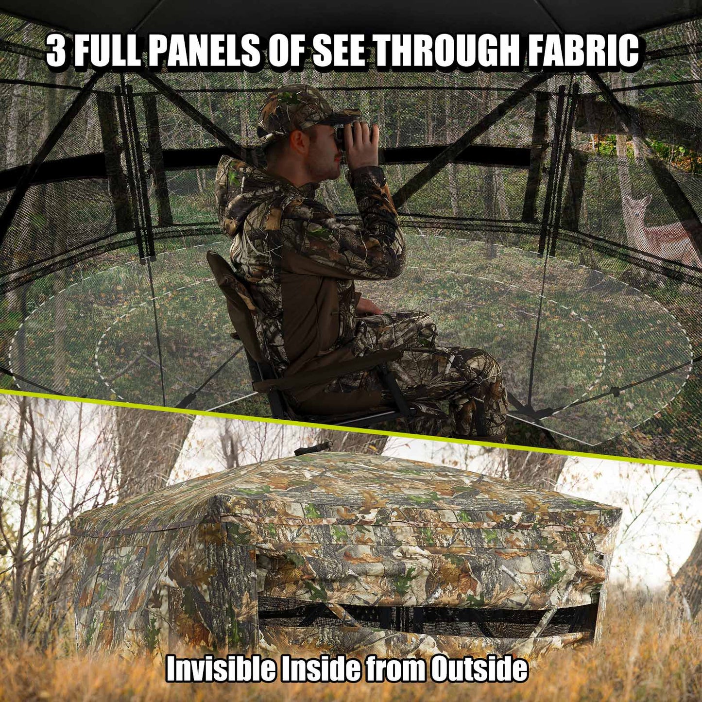 Vis Series See-Through Pop-Up Ground Blind