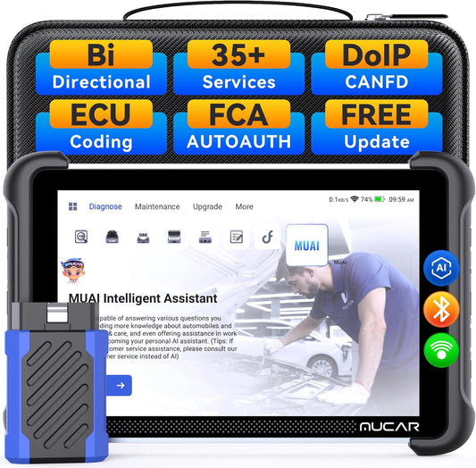 MUCAR 892BT AI-Assisted Bi-Directional Diagnostic Tool — Full-System OBD2 Scanner